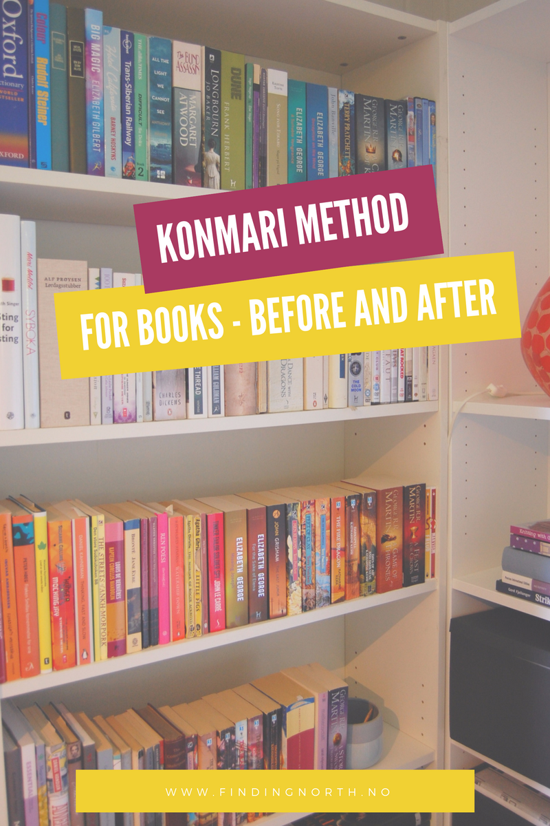 KonMari method for books – before and after